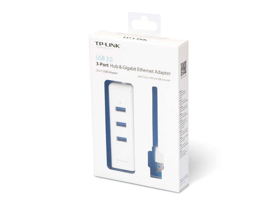 TP-Link UE330 USB 3.0 to Gigabit ethernet RJ45 10/100/1000Mbps + HUB USB 3.0