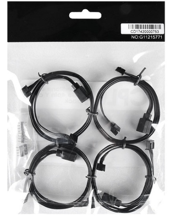 Zdjęcie produktu: SilverStone CPL01 (SST-CPL01) przedłużacz i rozgałęziacz zasilania RGB 4pin