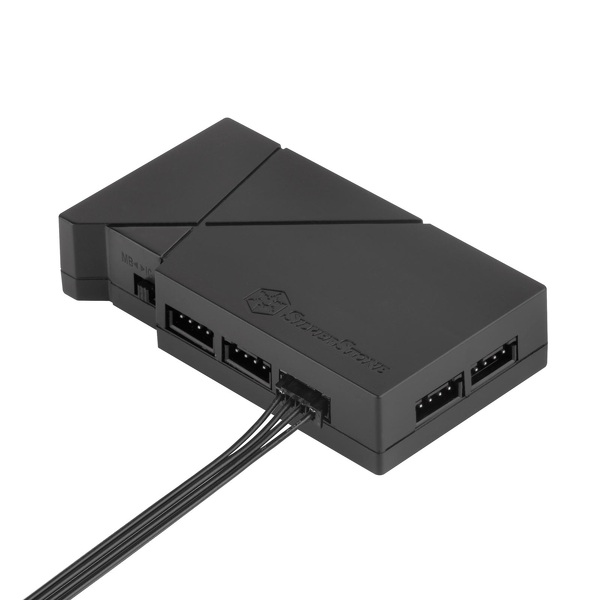 Zdjęcie produktu: SilverStone CPL01 (SST-CPL01) przedłużacz i rozgałęziacz zasilania RGB 4pin