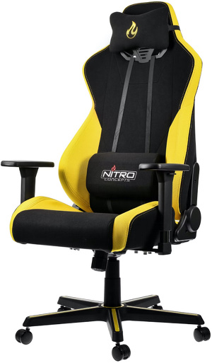 Miniatura produktu: Fotel gamingowy Nitro Concepts S300 Astral Yellow, Czarno-żółty