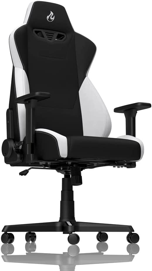 Fotel gamingowy Nitro Concepts S300 Radiant White, Czarno-biały Fotel gamingowy Nitro Concepts S300 Radiant White, Czarno-biały