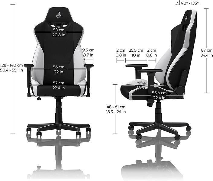 Zdjęcie produktu: Fotel gamingowy Nitro Concepts S300 Radiant White, Czarno-biały Zdjęcie produktu: Fotel gamingowy Nitro Concepts S300 Radiant White, Czarno-biały