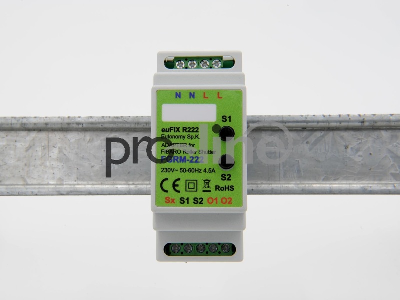 Zdjęcie produktu: EUTONOMY EUFIX R222 ADAPTER DIN DLA FIBARO ROLLER SHUTTER FGR-222, Z PRZYCISKAMI