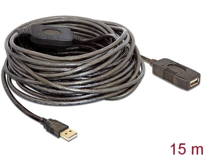 Delock 82689 Przedłużacz USB AM-AF 2.0 15m Aktywny Delock 82689 Przedłużacz USB AM-AF 2.0 15m Aktywny