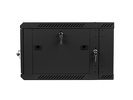 Miniatura zdjęcia: Szafa instalacyjna Rack wisząca dwusekcyjna 19" 6U 600X600 czarna Flat pack Lanberg (WF02-6606-10B)