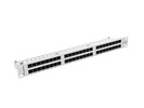 Patch Panel 48 Port 1U Kat.5E szary Lanberg (PPU5-1048-S)