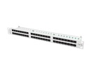 Miniatura zdjęcia: Patch Panel 48 Port 1U Kat.5E szary Lanberg (PPU5-1048-S)