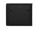 Miniatura zdjęcia: Szafa instalacyjna Rack wisząca 19" 9U 600X600 czarna Flat pack V2 Lanberg (WF01-6609-10B)