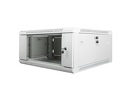 Miniatura zdjęcia: Szafa instalacyjna Rack wisząca 19" 4U 600X600 szara Flat pack Lanberg (WF01-6604-10S)