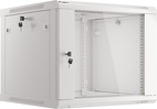 Miniatura zdjęcia: Szafa instalacyjna Rack wisząca 19" 9U 600X600 szara Flat pack V2 Lanberg (WF01-6609-10S)