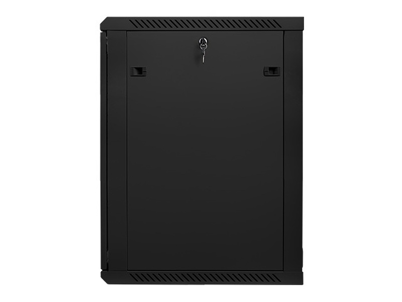 Zdjęcie produktu: Szafa instalacyjna Rack wisząca 19" 18U 600X600 czarna Flat pack Lanberg  (WF01-6618-10B)