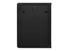 Miniatura zdjęcia: Szafa instalacyjna Rack wisząca 19" 18U 600X600 czarna Flat pack Lanberg  (WF01-6618-10B)