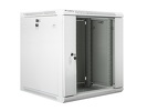 Miniatura zdjęcia: Szafa instalacyjna Rack wisząca 19" 12U 600X600 szara Flat pack Lanberg (WF01-6612-10S)