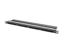 Miniatura zdjęcia: Patch Panel 24 Port 0.5U Kat.6 czarny Lanberg (PPU6-0024-B)