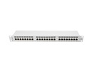 Miniatura zdjęcia: Patch Panel 24 Port 1U Kat.5E ekranowany szary Lanberg (PPS5-1024-S)
