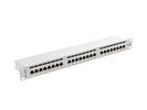 Miniatura zdjęcia: Patch Panel 24 Port 1U Kat.5E ekranowany szary Lanberg (PPS5-1024-S)