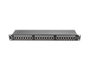 Patch Panel 24 Port 1U Kat.5E ekranowany czarny Lanberg (PPS5-1024-B)