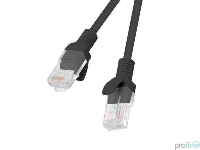 Kabel Lanberg RJ45 Patch cord Kat.6 UTP 15m czarny (PCU6-10CC-1500-BK) Kabel Lanberg RJ45 Patch cord Kat.6 UTP 15m czarny (PCU6-10CC-1500-BK)