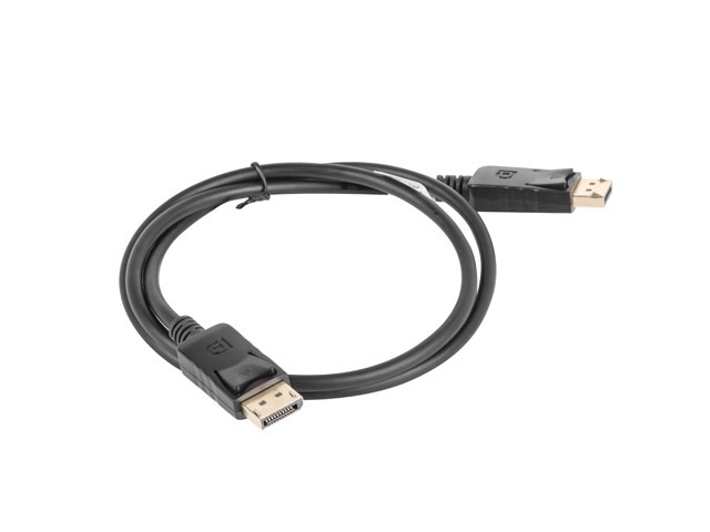 Lanberg Kabel Displayport M/M 1m 4K czarny (CA-DPDP-10CC-0010-BK)
