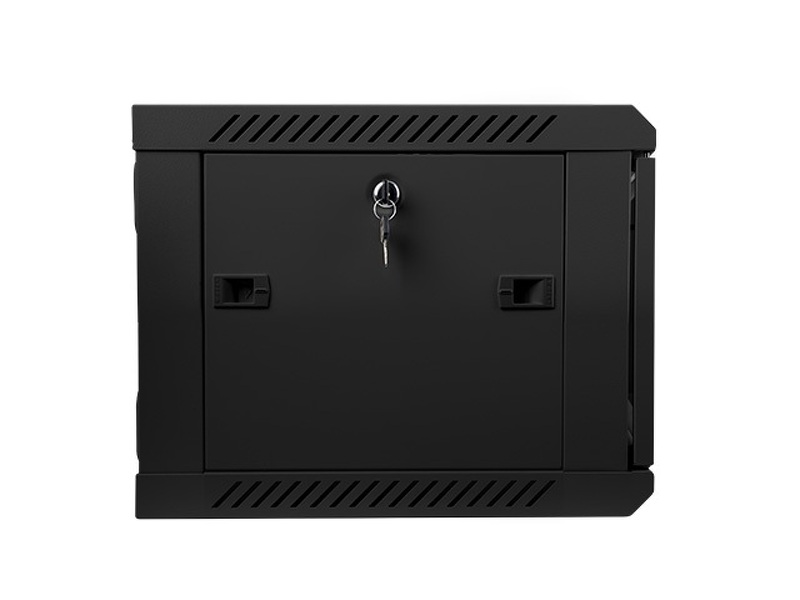 Zdjęcie produktu: Szafa instalacyjna Rack Wisząca 19" 6U 600X450 czarna Flat pack Lanberg  (WF01-6406-10B)
