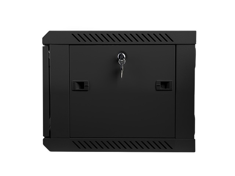 Zdjęcie produktu: Szafa instalacyjna Rack Wisząca 19" 6U 600X450 czarna Flat pack Lanberg  (WF01-6406-10B)