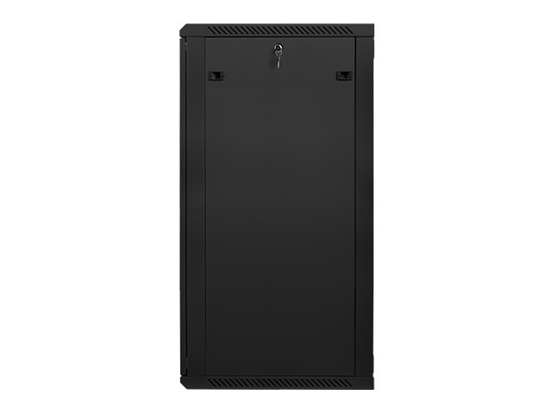 Zdjęcie produktu: Szafa instalacyjna Rack wisząca 19" 27U 600X600 czarna Flat pack Lanberg (WF01-6627-10B)