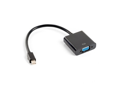 Miniatura produktu: Lanberg Adapter Displayport Mini [M] do VGA [F] na kablu Czarny (AD-0006-BK)