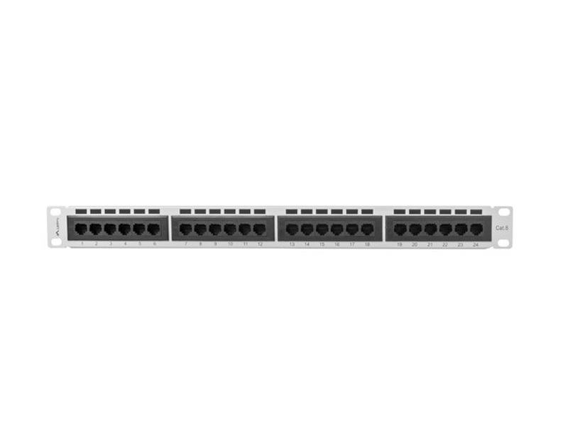 Zdjęcie produktu: Patch Panel 24 Port 1U Kat.6 szary Lanberg (PPU6-1024-S)