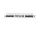 Patch Panel 24 Port 1U Kat.6 ekranowany szary Lanberg (PPS6-1024-S)