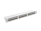 Miniatura zdjęcia: Patch Panel 24 Port 1U Kat.6 ekranowany szary Lanberg (PPS6-1024-S)