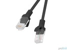 Miniatura zdjęcia: Kabel Lanberg RJ45 Patch cord Kat.6 UTP 3m czarny (PCU6-10CC-0300-BK)