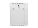 Miniatura zdjęcia: Szafa instalacyjna Rack wisząca 19" 12U 600X450 szara Flat pack Lanberg (WF01-6412-10S)
