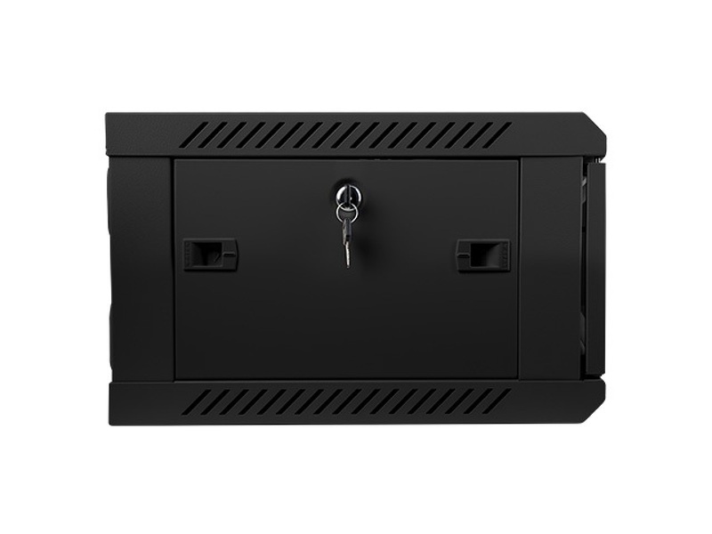 Zdjęcie produktu: Szafa instalacyjna Rack wisząca 19" 4U 600X450 czarna Flat pack Lanberg (WF01-6404-10B)