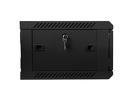 Miniatura zdjęcia: Szafa instalacyjna Rack wisząca 19" 4U 600X450 czarna Flat pack Lanberg (WF01-6404-10B)