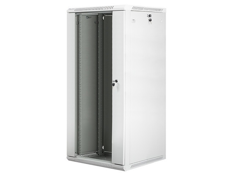 Zdjęcie produktu: Szafa instalacyjna Rack wisząca 19" 27U 600X600 szara Flat pack Lanberg (WF01-6627-10S)