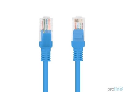 Miniatura produktu: Kabel Lanberg RJ45 Patch cord Kat.6 UTP 3m niebieski (PCU6-10CC-0300-B)