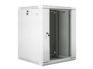 Szafa instalacyjna Rack wisząca 19" 15U 600X600 szara Flat pack Lanberg (WF01-6615-10S)