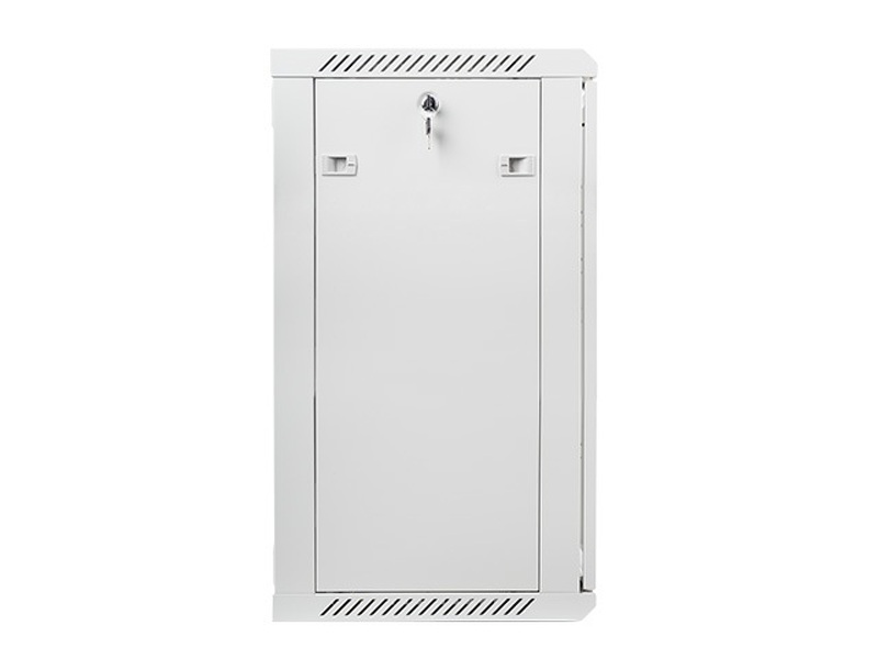 Zdjęcie produktu: Szafa instalacyjna Rack wisząca 19" 18U 600X450 szara Flat pack Lanberg (WF01-6418-10S)