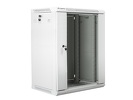 Szafa instalacyjna Rack wisząca 19" 15U 600X450 szara Flat pack V2 (WF01-6415-10S) Lanberg