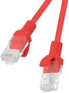 Kabel Lanberg RJ45 Patch cord Kat.5E UTP 10m - czerwony Fluke Passed (PCU5-10CC-1000-R)