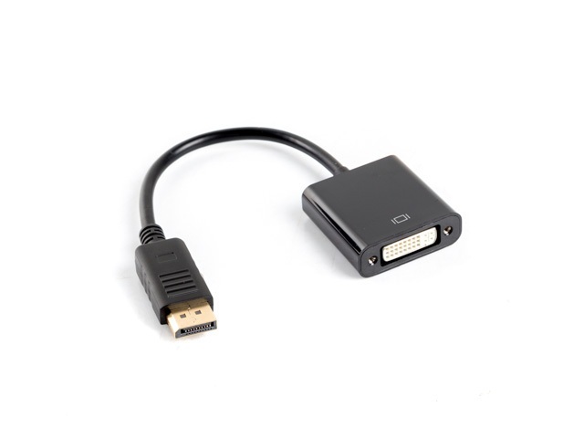 Lanberg Adapter Displayport [M] do DVI-D [F] 24+1 dual Link (AD-0007-BK)