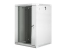 Miniatura zdjęcia: Szafa instalacyjna Rack wisząca 19" 18U 600X600 szara Flat pack Lanberg (WF01-6618-10S)