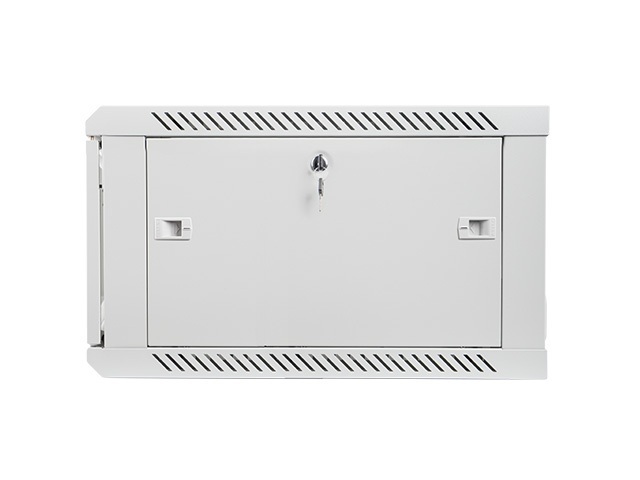 Szafa instalacyjna Rack wisząca 19" 6U 600X600 szara Flat pack Lanberg (WF01-6606-10S)