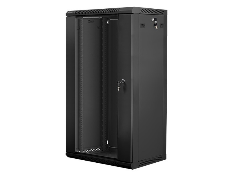 Zdjęcie produktu: Szafa instalacyjna Rack wisząca 19" 22U 600X450 czarna Flat pack Lanberg (WF01-6422-10B) Zdjęcie produktu: Szafa instalacyjna Rack wisząca 19" 22U 600X450 czarna Flat pack Lanberg (WF01-6422-10B)