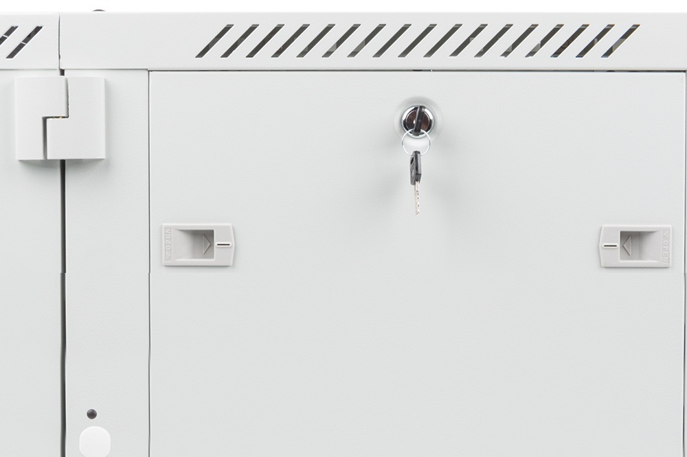 Szafa instalacyjna Rack wisząca dwusekcyjna 19" 12U 600X600 szara Flat pack Lanberg (WF02-6612-10S)