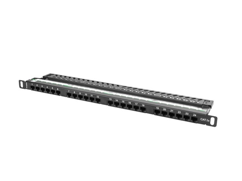 Zdjęcie produktu: Patch Panel 24 Port 0.5U Kat.5E czarny Lanberg (PPU5-0024-B) Zdjęcie produktu: Patch Panel 24 Port 0.5U Kat.5E czarny Lanberg (PPU5-0024-B)