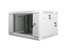 Miniatura zdjęcia: Szafa instalacyjna Rack wisząca dwusekcyjna 19" 6U 600X600 szara Flat pack Lanberg (WF02-6606-10S)