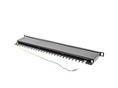 Miniatura zdjęcia: Patch Panel 24 Port 0.5U Kat.5E ekranowany czarny Lanberg (PPS5-0024-B)