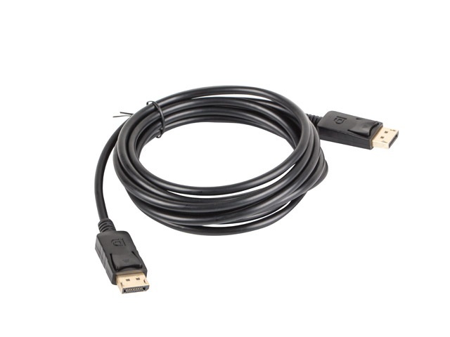 Lanberg Kabel Displayport M/M 3m 4K czarny (CA-DPDP-10CC-0030-BK)