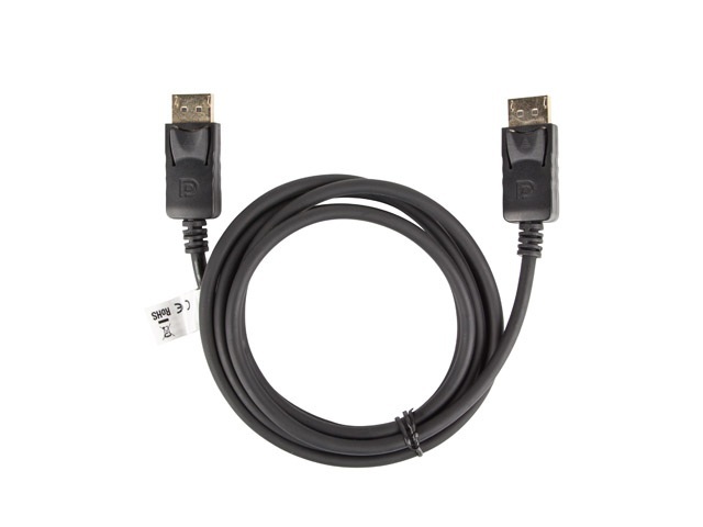 Lanberg Kabel Displayport M/M 1.8m 4K czarny (CA-DPDP-10CC-0018-BK)